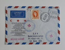 Red Cross, Persia Red Lion And Sun (Iran) , Red Crescent, Germany, Iran, Teheran, White Revolution,1969, Air Mail - Other & Unclassified