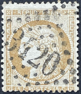 YT 59 LGC 3420 Soissons Aisne (2) Indice 1 1871-75 15c Cérès (petits Chiffres) France – 6ciel - 1871-1875 Ceres