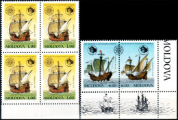 Moldova 1992 "500th Anniversary Of The Discovery Of America By Christopher Columbus" Bl.of 4v & 2v Zd Quality:100% - Moldawien (Moldau)