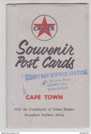 Fixe Rare Carnet Publicité CALTEX Pétrole Cape Town 6 CPSM Petit Format Excellent état RARE - South Africa