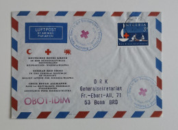 Red Cross, Persia Red Lion And Sun (Iran) , Red Crescent, Persia, Nigeria, Air Mail, Par Avion - Otros & Sin Clasificación