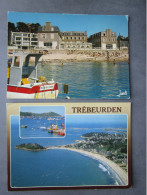 CP 22 TREBEURDEN - Lot De 2 Cartes Postales - La Colonie C.C.A.S. Et Un Coin De La Plage,la Baie De Tresmeur Et Le Port - Trébeurden