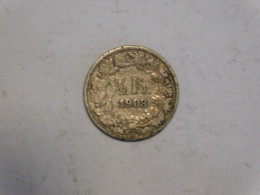 SUISSE 1/2 Franc 1903 Silver, Argent Demi - 1/2 Franken