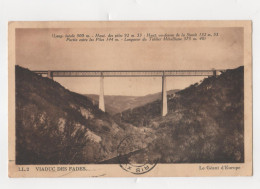Carte Postale Viaduc Des Fades Année 1938 - Autres & Non Classés