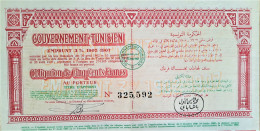Gouvernement Tunisien - Emprunt 3% - 1902-1907 - Tunis - 500 Francs - Otros & Sin Clasificación