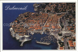 72533250 Dubrovnik Ragusa Fliegeraufnahme Altstadt Mit Hafen Croatia - Croazia