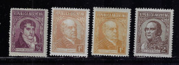 ARGENTINA  1935-39  SCOTT #418,419,420 MH - Usati