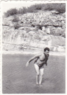 Old Real Original Photo - Naked Man In The Sea - Ca. 8.5x6 Cm - Anonieme Personen