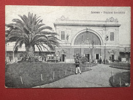 Cartolina - Livorno - Stazione Ferroviaria - 1920 Ca. - Livorno