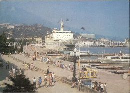 72533192 Jalta Yalta Krim Crimea Promenade Dampfer   - Oekraïne