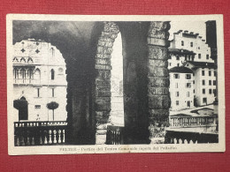 Cartolina - Feltre ( Belluno ) - Portico Del Teatro Comunale Del Palladio - 1926 - Belluno