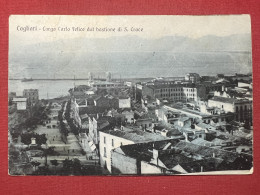 Cartolina - Cagliari - Largo Carlo Felice Dal Bastione Di S. Croce - 1920 - Cagliari