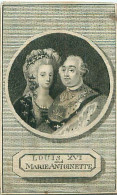 Gravure Originale 1793 Louis XVI And Marie Antoinette, Lady's Magazine Par H. Edwin - Historical Documents