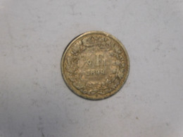 SUISSE 1/2 Franc 1899 Silver, Argent Demi - 1/2 Franc