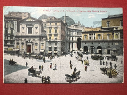 Cartolina - Napoli - Chiesa Di S. Ferdinando Ed Ingresso Della Galleria Umberto - Napoli (Napels)