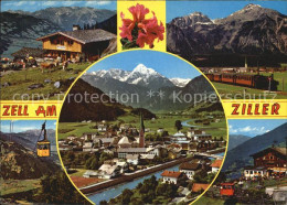 72532537 Zell Ziller Tirol Bergbahn Almhuette Teilansicht Seilbahn Zell Am Zille - Other & Unclassified