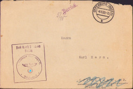 Envelope With Stammlager Offenburg I B Stamp, 1939 A2501N - Collections
