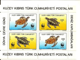 Cypres Kibris Turk. Protected Animals - Turtle WWF 1992 - Tortugas