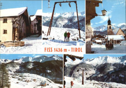 72532439 Fiss Tirol Kirche Skipisten Skilift Dorfbrunnen Fiss - Autres & Non Classés