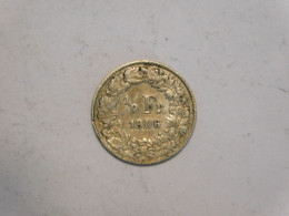 SUISSE 1/2 Franc 1906 Silver, Argent Demi - 1/2 Franken