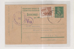 YUGOSLAVIA,1948 BEOGRAD Censored Postal Stationery To Austria - Brieven En Documenten
