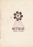 Boxing Club BK Metalac Zagreb CRoatia Member Identity Card 1960 - Altri & Non Classificati