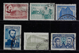 ARGENTINA  1939-1942  SCOTT #469,475,478-480,503 USED - Oblitérés