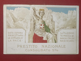 Cartolina WWI - Prestito Nazionale Consolidato 5% - 1916 Ca. - Autres & Non Classés