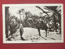 Cartolina Coloniale - Libia - Oasi - 1920 Ca. - Andere & Zonder Classificatie