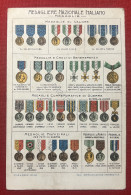 Cartolina Militare - Medaglie Al Valore - Medagliere Nazionale Italiano 1910 Ca. - Other & Unclassified