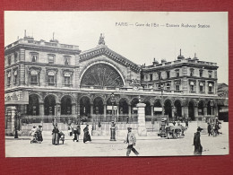Cartolina - Paris - Gare De L'Est - Eastern Railway Station - 1900 Ca. - Zonder Classificatie
