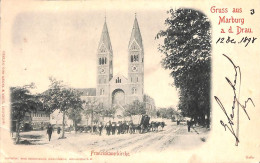 Slovenia - Gruss Aus Marburg A.d. Drau - Franziskanerkirche (1898 Verlag Von Regel & Krug..small Cut ! - Slowenien
