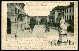 NOVARA - Piazza Cavour - Viaggiata 1901 - Rif. 01046 - Novara