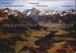 72531663 Kleinwalsertal Alpenpanorama Fliegeraufnahme Kleinwalsertal - Autres & Non Classés
