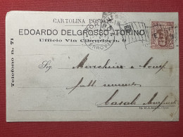 Cartolina Pubblicitaria - Edoardo Del Grosso - Torino - 1902 - Reclame