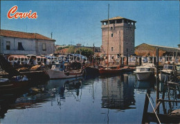 72531341 Cervia Kanal Hafen Heiliger Michele Turm   - Other & Unclassified
