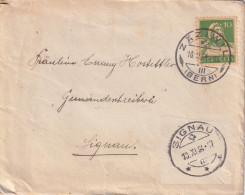 Brieflein  Zäziwil (Bern) - Signau        1924 - Storia Postale