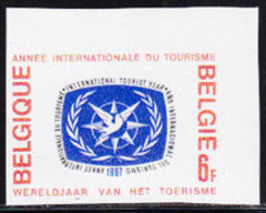 BELGIUM (1967) Tourism Emblem. Imperforate With Control Number. Scott No 682, Yvert No 1407. - Other & Unclassified