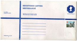 Man - Registered King Size Envelope - 73 P - Stationery Entier - 29 X 15 Cm - Isla De Man