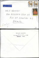 Iran Cover Mailed To Brazil 1985. Sacred Defence Mosque Stamp - Iran