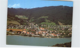 72530479 Aggsbach-Dorf Panorama Blick Ueber Die Donau Fliegeraufnahme Aggsbach - Other & Unclassified