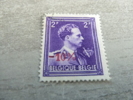 Belgique - Albert 1 - Val  2f. - Surcharge Rouge 10 % - Violet - Oblitéré - Année 1950 - - Gebraucht