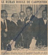 Document (1938), Boxe, La Croix De La Légion D'honneur Pour Georges Carpentier Des Mains De Max Roger, Eugène Criqui - Collections
