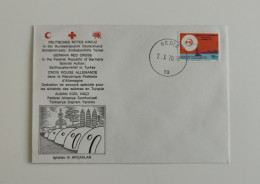 Deutsches Rotes Kreuz, Red Cross, Persia Red Lion And Sun (Iran) , Red Crescent, Germany, Turkey, Akçaalan, FDC - Autres & Non Classés