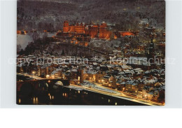 72530329 Heidelberg Neckar Vom Philosophenweg Bei Nacht Heidelberg - Heidelberg