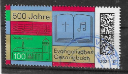 BRD 2024  Mi.Nr. 3809 , 500 Jahre Evangelisches Gesangbuch - Nassklebend - Gestempelt / Fine Used / (o) - Used Stamps