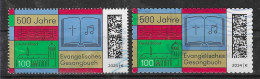 BRD 2024 , 500 Jahre Evangelisches Gesangbuch - Nassklebend + Selbstklebend - Gestempelt / Fine Used / (o) - Used Stamps