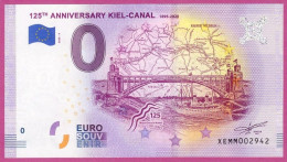 0-Euro XEMM 4 2020 125TH ANNIVERSARY KIEL-CANAL - YACHT VOR BRÜCKE - Essais Privés / Non-officiels