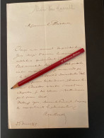 André Van Hasselt 1859 Lettre Brief Signature Historien Et Poète Saint-Josse-ten-Noode - Writers