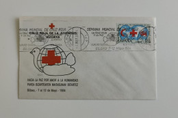 Red Cross, Persia Red Lion And Sun (Iran) , Red Crescent, Spain, FDC, 1984 - Andere & Zonder Classificatie